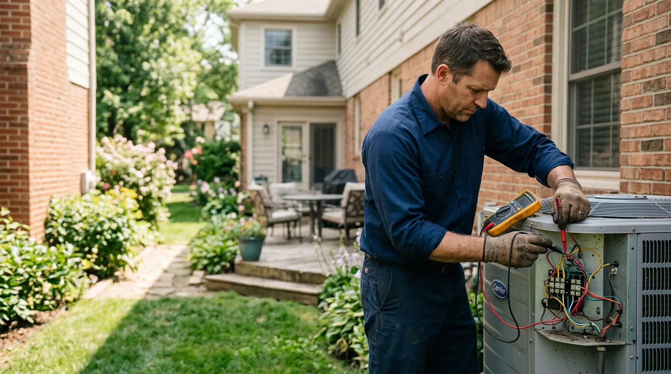 HVAC technician working near Dannemora, NY